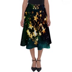 Heart Love Universe Space All Sky Perfect Length Midi Skirt by Nexatart