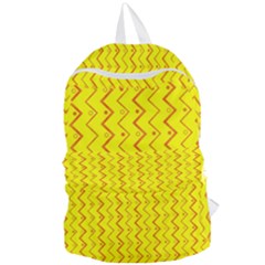 Yellow Background Abstract Foldable Lightweight Backpack