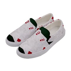 Poker Hands   Straight Flush Diamonds Women s Canvas Slip Ons by FunnyCow