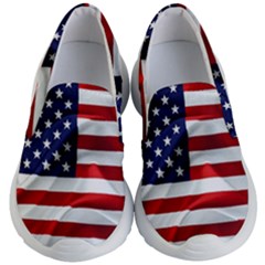 American Usa Flag Kid s Lightweight Slip Ons by FunnyCow