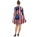 American Usa Flag Vertical Long Sleeve Panel Dress View2
