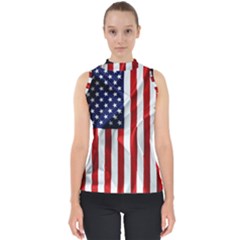 American Usa Flag Vertical Shell Top by FunnyCow