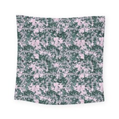 Floral Collage Pattern Square Tapestry (small) by dflcprints