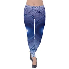 Network Social Abstract Velvet Leggings