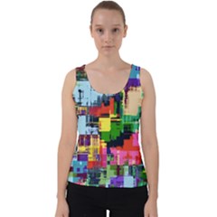 Color Abstract Background Textures Velvet Tank Top