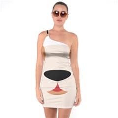 Dog Animal Boxer Family House Pet One Soulder Bodycon Dress by Sapixe