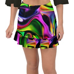 Colorful Smoke Explosion Fishtail Mini Chiffon Skirt by flipstylezfashionsLLC
