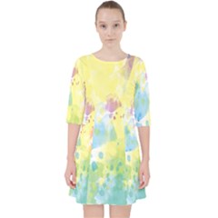 Abstract Pattern Color Art Texture Pocket Dress