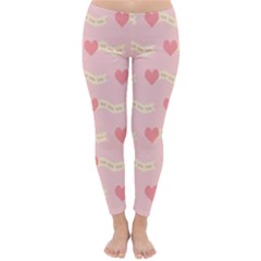 Heart Love Pattern Classic Winter Leggings