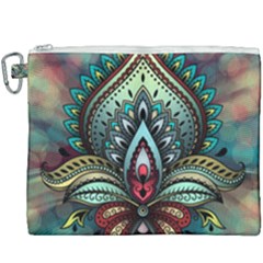 Decoration Pattern Ornate Art Canvas Cosmetic Bag (xxxl) by Nexatart