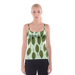 Design Pattern Background Green Spaghetti Strap Top by Nexatart