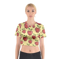 Seamless Pattern Healthy Fruit Cotton Crop Top