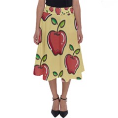 Seamless Pattern Healthy Fruit Perfect Length Midi Skirt by Nexatart