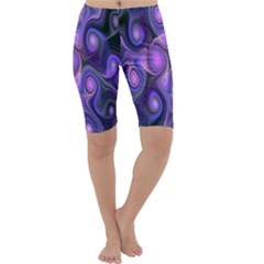 Abstract Pattern Fractal Wallpaper Cropped Leggings 