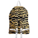 Golden vector embossed golden black zebra stripes Foldable Lightweight Backpack View2