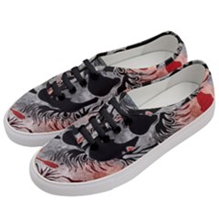 Beautiful Hibiscus Flower Design  Women s Classic Low Top Sneakers by flipstylezfashionsLLC