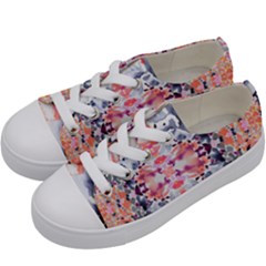 Elegant Japanese Inspired Floral Pattern  Kids  Low Top Canvas Sneakers by flipstylezfashionsLLC