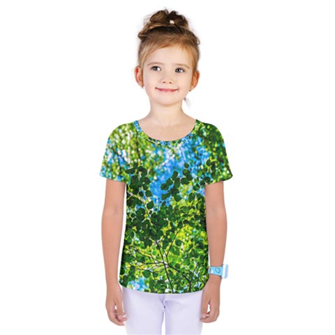 Forest   Strain Towards The Light Kids  One Piece Tee by FunnyCow