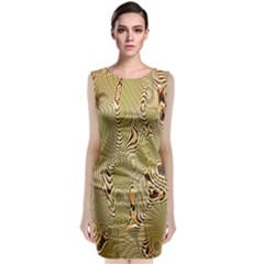 Pattern Abstract Art Classic Sleeveless Midi Dress