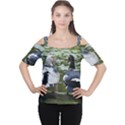 Muscovy Ducks at the Pond Cutout Shoulder Tee View1