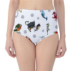 Dundgeon And Dragons Dice And Creatures Classic High-waist Bikini Bottoms by IIPhotographyAndDesigns