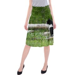 Farm Cat Midi Beach Skirt by IIPhotographyAndDesigns