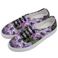 Lilac Bumble Bee Women s Classic Low Top Sneakers by IIPhotographyAndDesigns