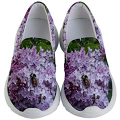 Lilac Bumble Bee Kid s Lightweight Slip Ons