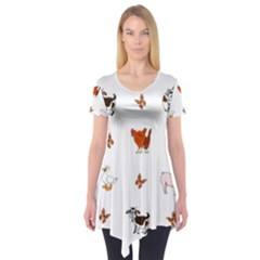 Farm Animals Short Sleeve Tunic  by IIPhotographyAndDesigns