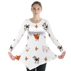 Farm Animals Long Sleeve Tunic  by IIPhotographyAndDesigns