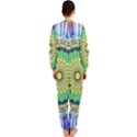 Power Mandala Sun Blue Green Yellow Lilac OnePiece Jumpsuit (Ladies)  View2