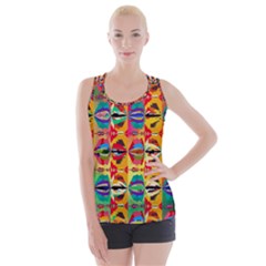 Colorful Shapes                                         Criss Cross Back Tank Top by LalyLauraFLM