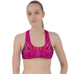 Pink And Purple And Peacock Created By Flipstylez Designs  Criss Cross Racerback Sports Bra by flipstylezfashionsLLC