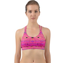 Pink And Purple And Beautiful Peacock Design Created By Flipstylez Designs Back Web Sports Bra by flipstylezfashionsLLC