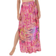 Pink Purple Beautiful Golden Butterfly Created By Flipstylez Designs Maxi Chiffon Tie-up Sarong by flipstylezfashionsLLC