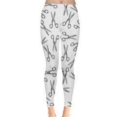 Scissors Pattern Leggings  by Valentinaart