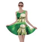 Dandelion Flower Green Chief Skater Dress