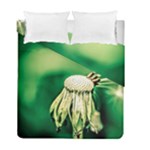 Dandelion Flower Green Chief Duvet Cover Double Side (Full/ Double Size)