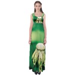 Dandelion Flower Green Chief Empire Waist Maxi Dress