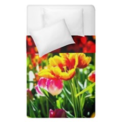 Colorful Tulips On A Sunny Day Duvet Cover Double Side (single Size) by FunnyCow