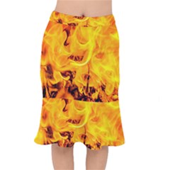 Fire And Flames Mermaid Skirt by FunnyCow