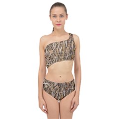 Dry Hay Texture Spliced Up Two Piece Swimsuit by FunnyCow
