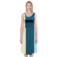 Flat Angle Midi Sleeveless Dress by FunnyCow