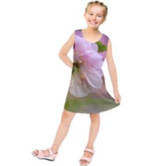 Single Almond Flower Kids  Tunic Dress by FunnyCow