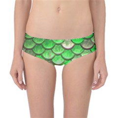 Green Mermaid Scale Classic Bikini Bottoms by snowwhitegirl