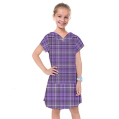 Purple  Plaid Kids  Drop Waist Dress by snowwhitegirl