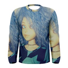 Blue Hair Boy Men s Long Sleeve Tee by snowwhitegirl