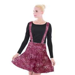 Heart Pattern Suspender Skater Skirt by snowwhitegirl