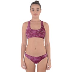 Heart Pattern Cross Back Hipster Bikini Set by snowwhitegirl