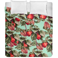 Fruit Branches Green Duvet Cover Double Side (california King Size) by snowwhitegirl